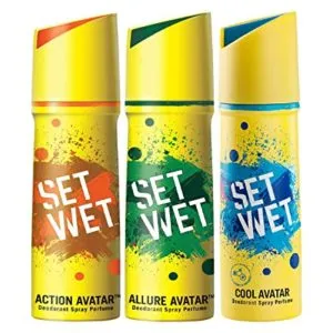 Set Wet Deodorant Spray Perfume Cool Action Rs 238 amazon dealnloot