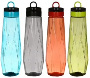 Steelo Siena Water Bottle, 1000ml, Set of 4, Color May Vary at Rs.206