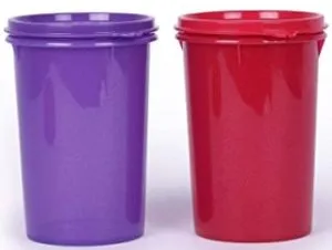 Tupperware Large Liquid Tight Containers 1L 2pc