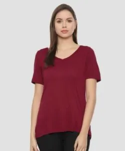 Van Heusen Casual Short Sleeve Solid Women Rs 99 flipkart dealnloot