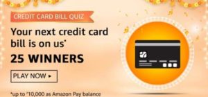 Amazon Credit Card Bill Quiz Answers