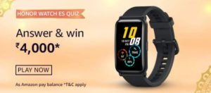 Amazon Honor Watch ES Quiz Answers