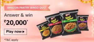 Amazon Pantry Bango Quiz Answers