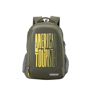 American Tourister 32 Ltrs Olive Casual Backpack Rs 699 amazon dealnloot