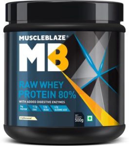 MuscleBlaze Raw Whey Protein 500 g Unflavored Rs 499 flipkart dealnloot