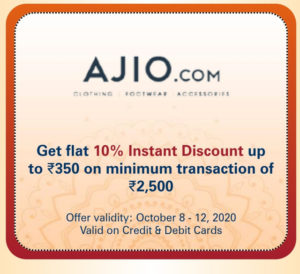 ajio icici offer