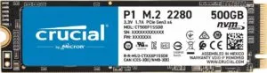 CRUCIAL P1 500GB 3D NAND NVMe PCIe M.2 SSD