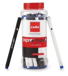 Cello Aspro Mavro Ball Pen