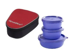 Signoraware Sleek Lunch with Bag, Deep Violet at Rs 274