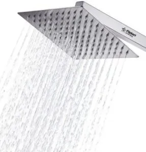 Flipkart SmartBuy 8x8 (8inch) UltraSlim Stainless Steel Heavy Rain Shower Head with 15 inch Arm (Silver, Chrome Finish) Shower Head at Rs 399