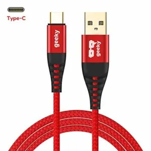 Geeky Rugged Tough Braided Charging Cable