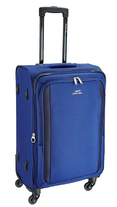 Pronto Rome Polyester 68 cms Blue Soft Sided Suitcase (6532 - BL)