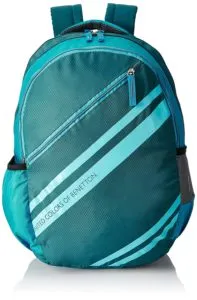 United Colors of Benetton 34 Ltrs Green School Backpack