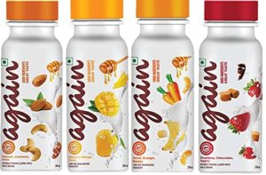 Again Milkshake Drinkable Yoghurt Starter Pack with Rs 100 amazon dealnloot