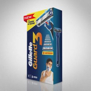 Gillette Guard 3 Shaving Combo (1 Razor + 8 Cartridges)  (Pack of 9)