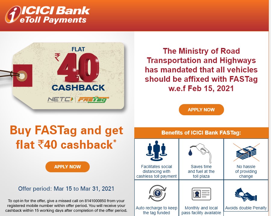 icici fastag