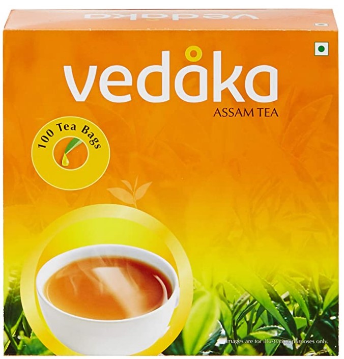 Vedaka Assam Tea - 100 Tea Bags Pouch, 100 x 2 g