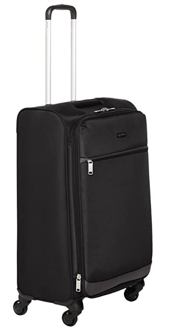 AmazonBasics 74 cm Black Softsided Check-in Trolley