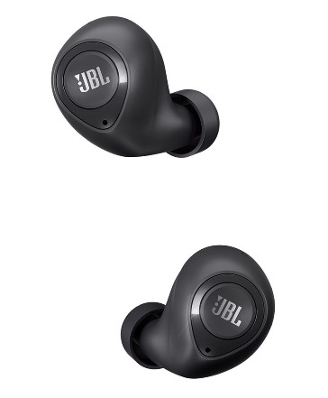 JBL C100TWS Wireless Earbuds with Up to 5 Hours Playback, Black