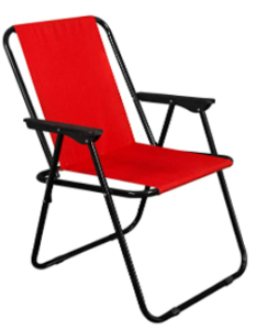 Story@Home Multipurpose Camping Small Folding Chair - Red