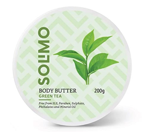 Amazon Brand - Solimo Body Butter - Green Tea - 200 gms