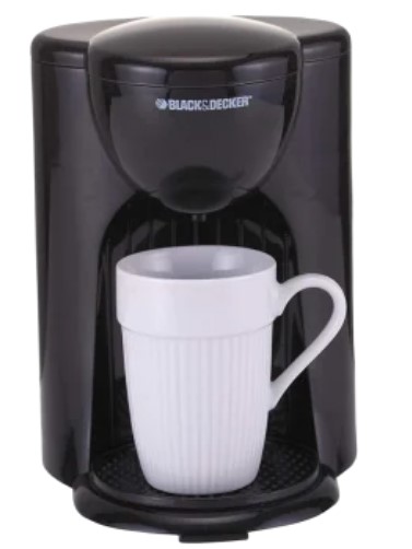 Black & Decker 1 Cup Coffee Maker (DCM25, Black)