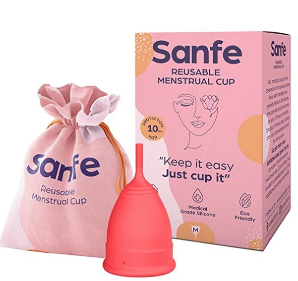 Sanfe Reusable Menstrual Cup (Medium Menstrual Cup)