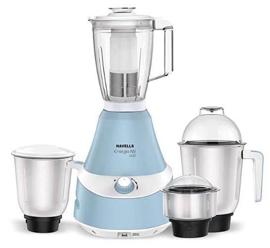 Havells Energeia 600 Watt Mixer Grinder with 4 Jar