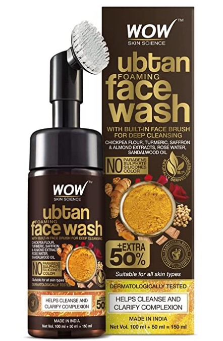 WOW Skin Science Ubtan Foaming Face Wash 150 mL