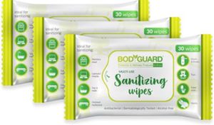 BodyGuard Anti Bacterial Disinfectant Sanitizing Wipes Alcohol Rs 140 flipkart dealnloot