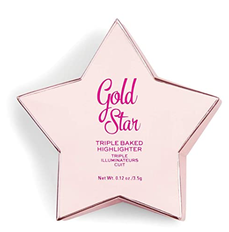 Makeup Revolution I Heart Revolution Star Of The Show Highlighter Gold Star, Multicolor, 10 g