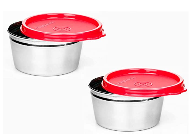 Signoraware Tiny Wonder Steel Container, Set of 2