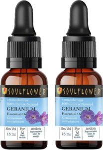 Soulflower Geranium Essential Oil Combo 15ml each Rs 303 flipkart dealnloot