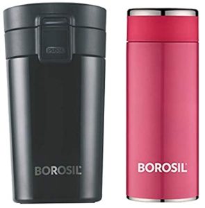 Borosil Vacuum Insulated Hydra Coffeemate Stainless Steel Rs 488 amazon dealnloot