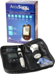 AccuSure SIMPLE GLUCOMETER WITH 50 STRIPS Glucometer Rs 560 flipkart dealnloot