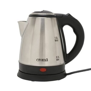 Croma 1 2L Electric Kettle Stainless Steel Rs 599 amazon dealnloot