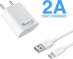 QUANTUM 2 A TYPE C Mobile Charger Rs 155 flipkart dealnloot