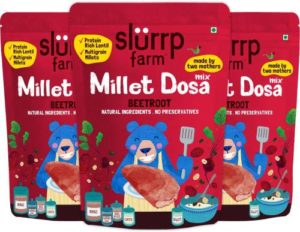 Slurrp Farm Millet Dosa Instant Mix Supergrains Rs 130 flipkart dealnloot