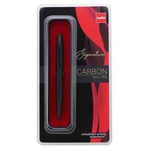 Cello Signature Carbon Ball Pen Blue Pack Rs 96 amazon dealnloot