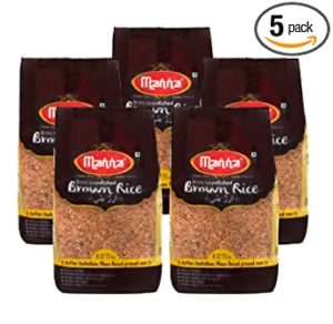 Manna Brown Rice 5kg 1kg x 5 Rs 349 amazon dealnloot