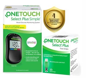 OneTouch Select Plus Simple Glucometer for Simple Rs 669 amazon dealnloot