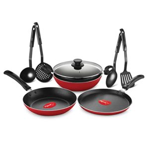 Pigeon Mio Nonstick Aluminium Cookware Gift Set Rs 1299 amazon dealnloot