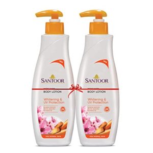 Santoor Perfumed Body Lotion for Whitening UV Rs 110 amazon dealnloot