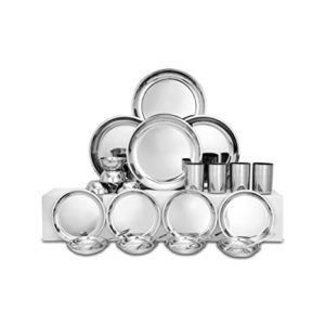 Shri Sam Stainless Steel Delight Dinner Set Rs 999 amazon dealnloot