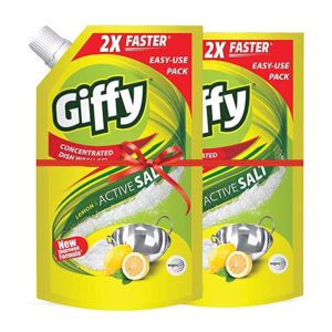 Giffy Lemon Active Salt Concentrated Dish Wash Rs 209 amazon dealnloot