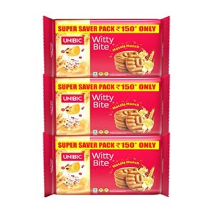 UNIBIC Witty Bite 500gm Pack of 3 Rs 225 amazon dealnloot