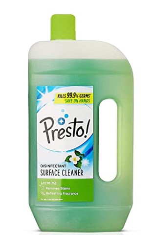 Amazon Brand - Presto! Disinfectant SurfaceFloor Cleaner - 975 ml (Jasmine)