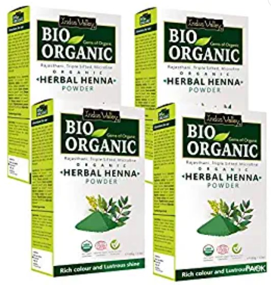 INDUS VALLEY Bio Organic Herbal Henna Powder