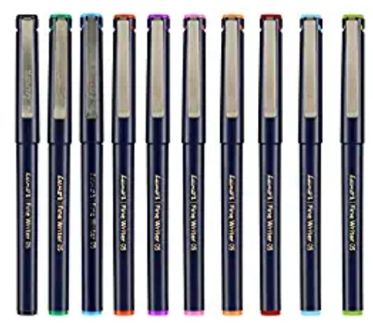 Luxor Finewriter Assorted color (Pack of 10 Pen)