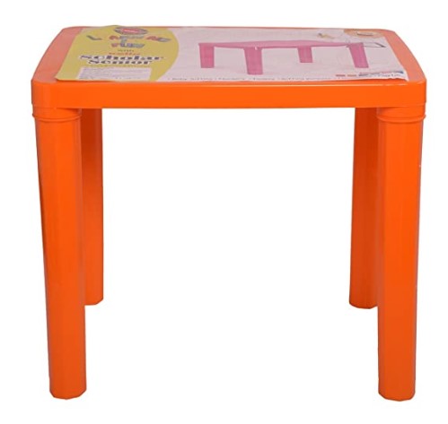 Cello Scholar Two Seat Senior Study Play Table for Kids from 3-10 Years(Orange)